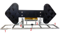 Support à flèche basculant en aluminium